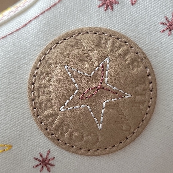 Converse Women's White and Red High-Top Sneakers - Picture 3 of 12